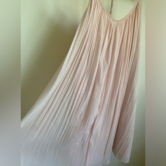 ABERCROMBIE & FITCH Soft Pink A-line Pleated Mini Sun Dress - Picture 5 of 6
